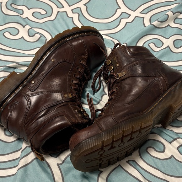 Dr. Martens Dark Brown Men's Leather Boots - Picture 14 of 14
